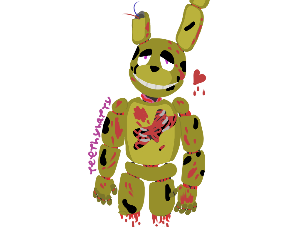 1032x774 Fnaf Drawing Stylized Springtrap