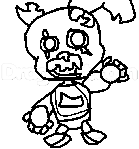 482x515 Draw Chibi Springtrap, Step