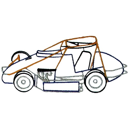 500x500 Midget Sprint Car Embroidery Designs, Machine Embroidery Designs
