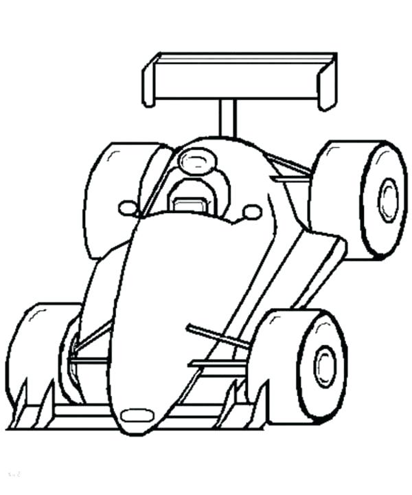 600x720 Race Car Drawing Template