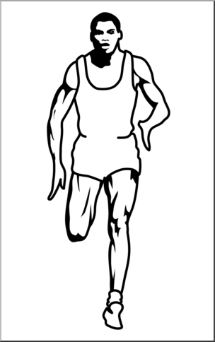 304x484 clip art sprinter bampw i abcteach