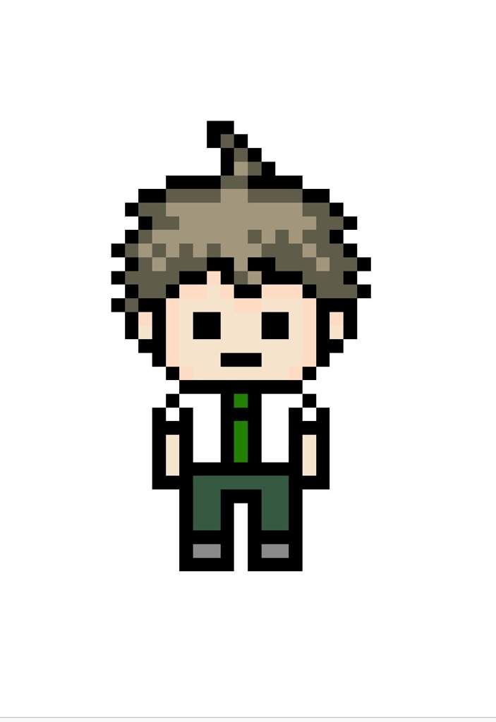 703x1024 Hajime Pixel Sprite Drawing Danganronpa Amino