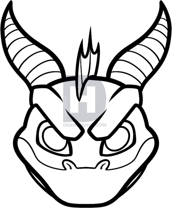 598x720 How To Draw Spyro Easy, Step