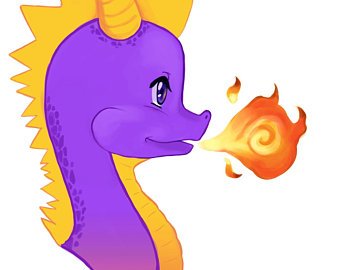 340x270 Spyro Drawing Etsy