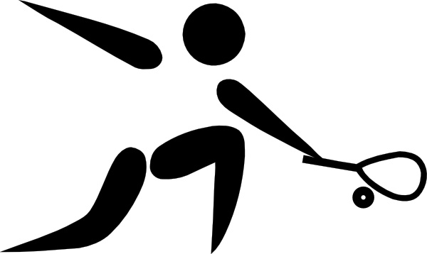 600x358 Olympic Sports Squash Pictogram Clip Art Free Vector In Open