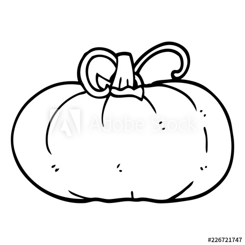 500x500 Line Drawing Cartoon Winter Squash