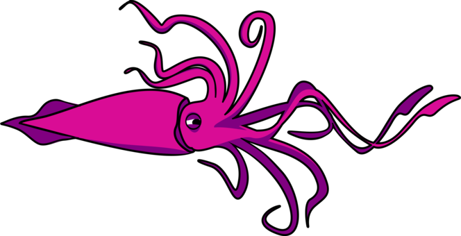 664x340 Geometrical Drawing Squid Transparent Png Clipart Free Download