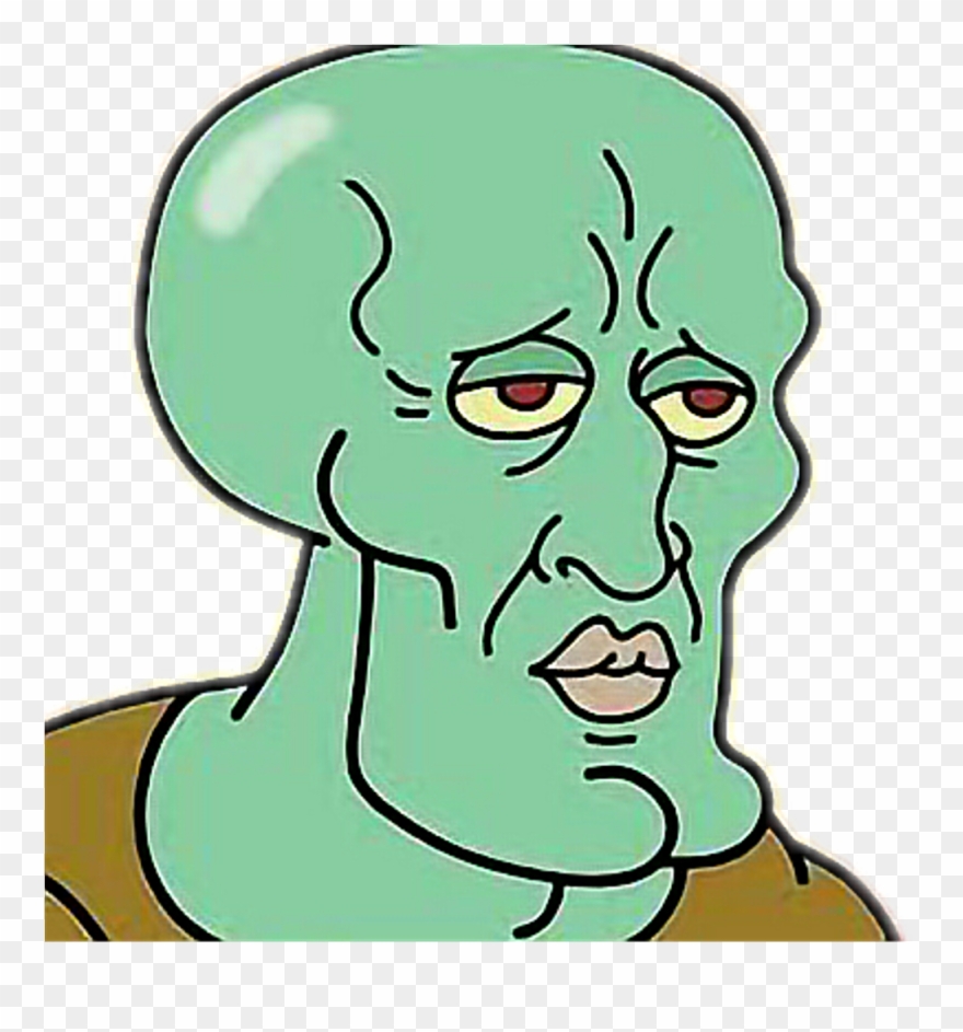 880x943 Handsome Squidward Clipart