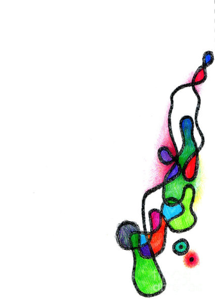 425x600 Squiggle Drawings Fine Art America