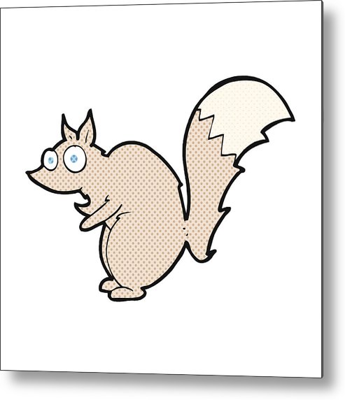 493x572 funny startled squirrel comic cartoon metal print