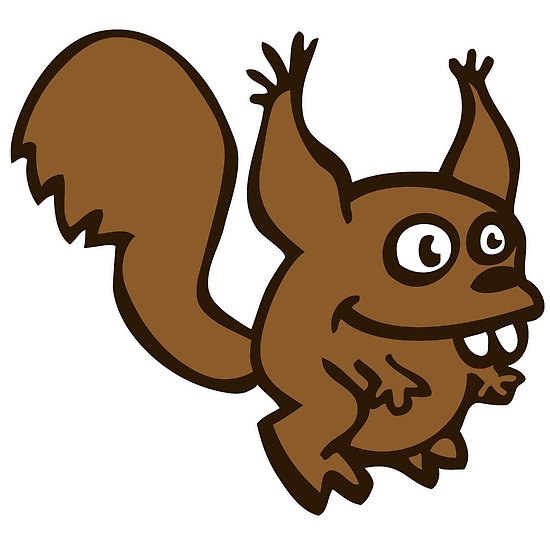 550x550 Squirrel Funny Drawing Humor Pop Posters