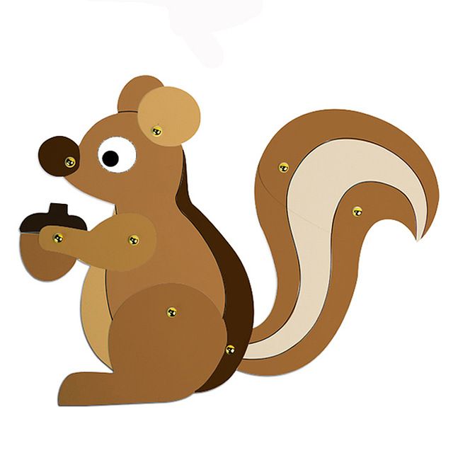 640x640 Paint Art Supplies For Kids Draw Game Diy Craft Squirrel Peacock