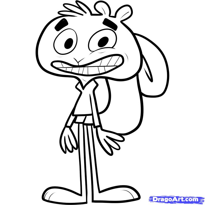 863x863 Squirrel Drawing Easy