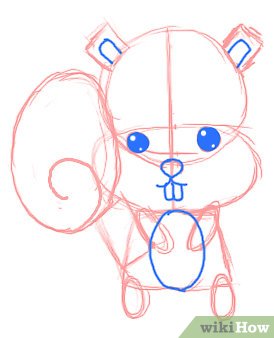 274x338 How To Draw A Chibi Squirrel Steps