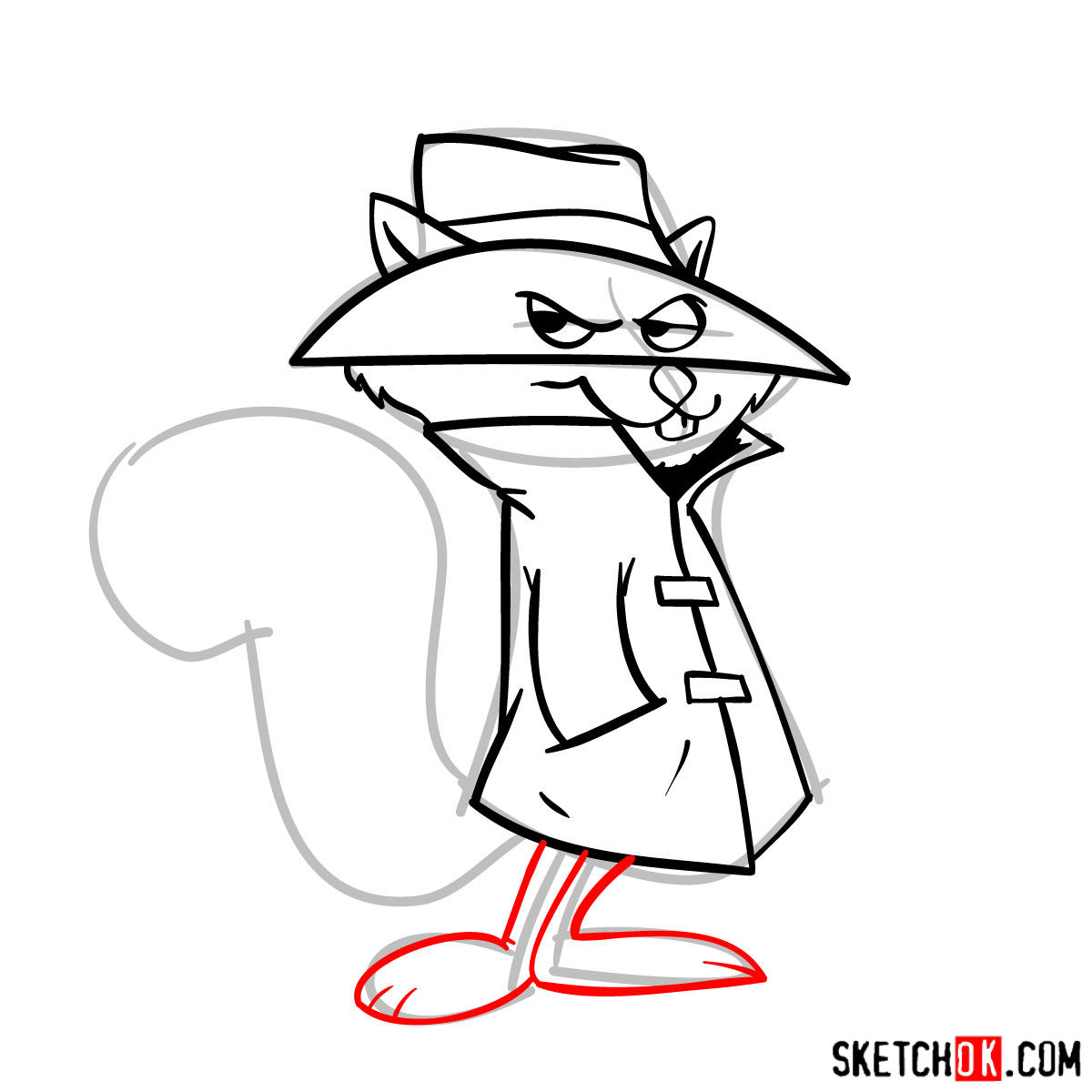 1200x1200 How To Draw Secret Squirrel