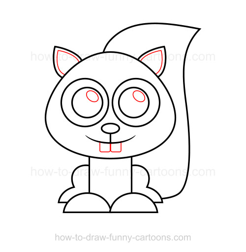 500x511 Huge Collection Of 'easy Squirrel Drawing' Download More Than