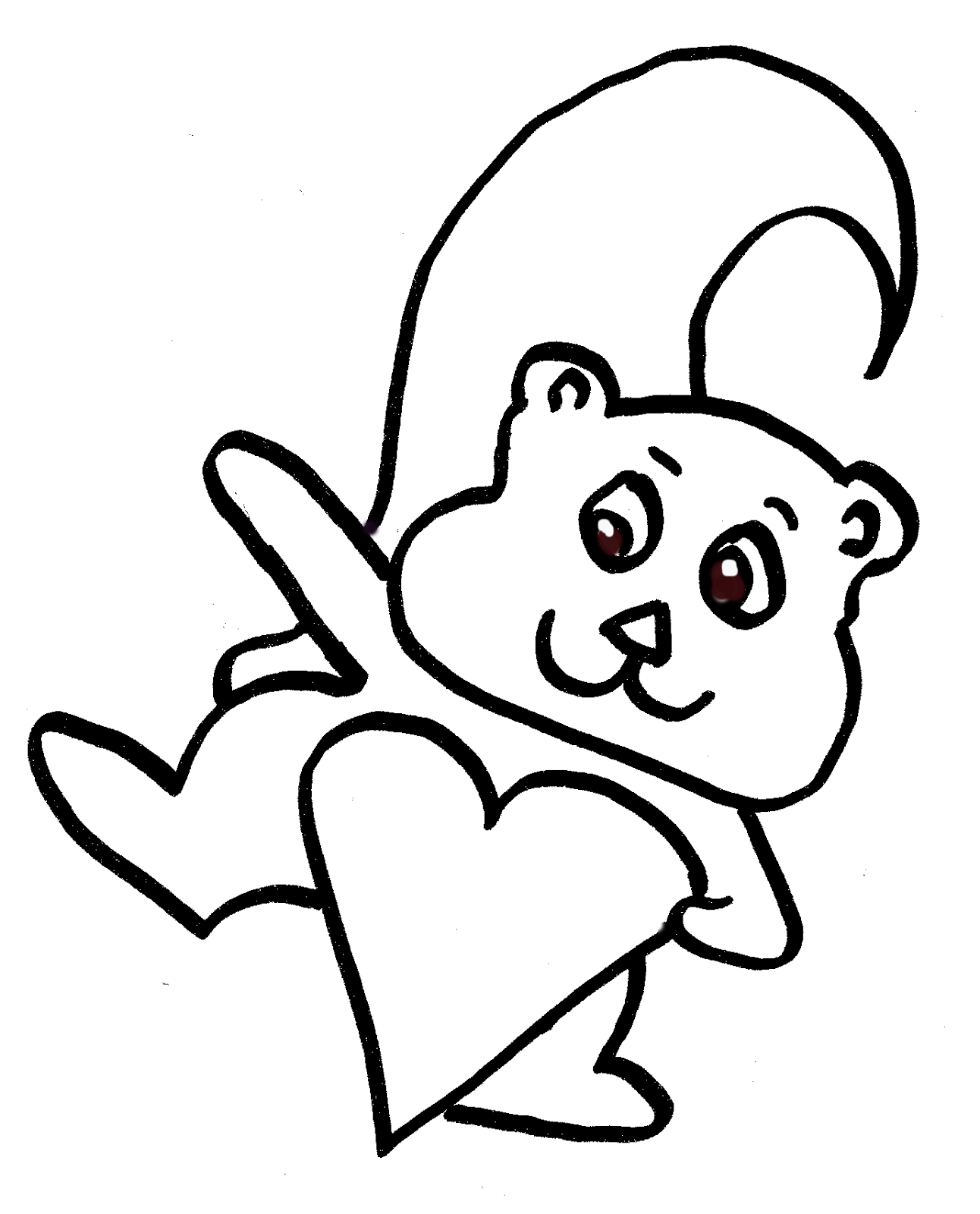 1292x1600 Treasure Box Drawing And Art For Jesus Valentine Squirrel Drawing