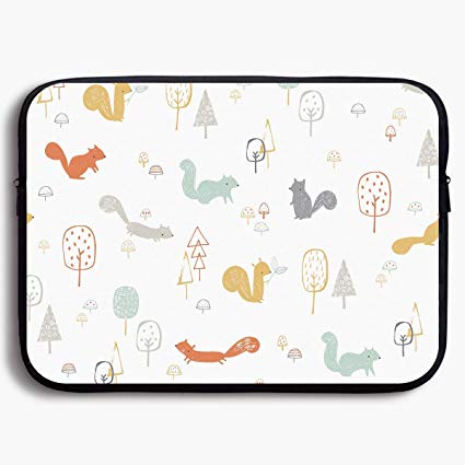 425x425 Laptop Sleeve Bag Cute Cartoon Squirrel Drawing