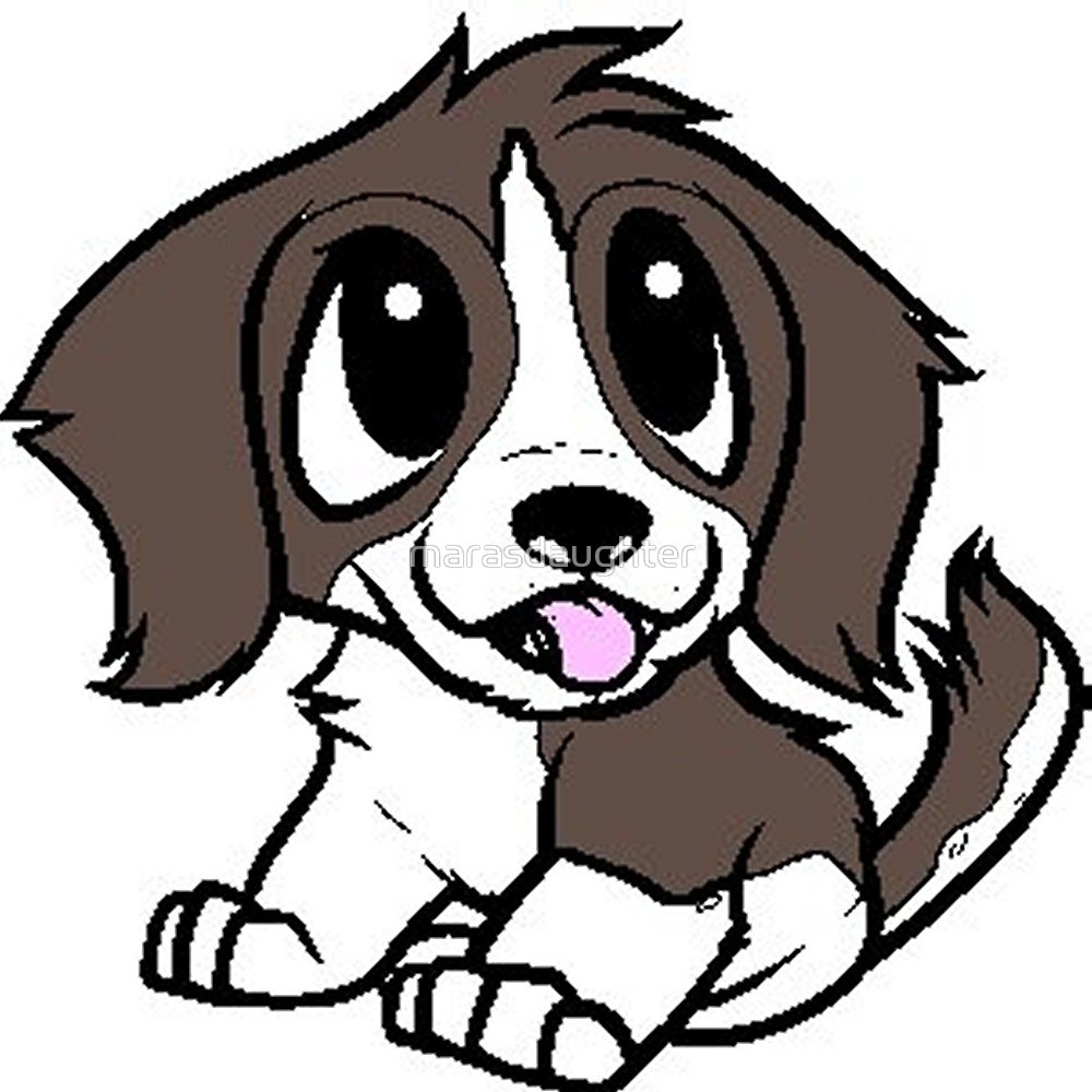 1000x1000 Saint Bernard Cartoon