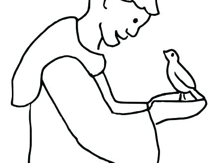 440x330 St Francis Of Assisi Coloring Pages Saint Of Coloring