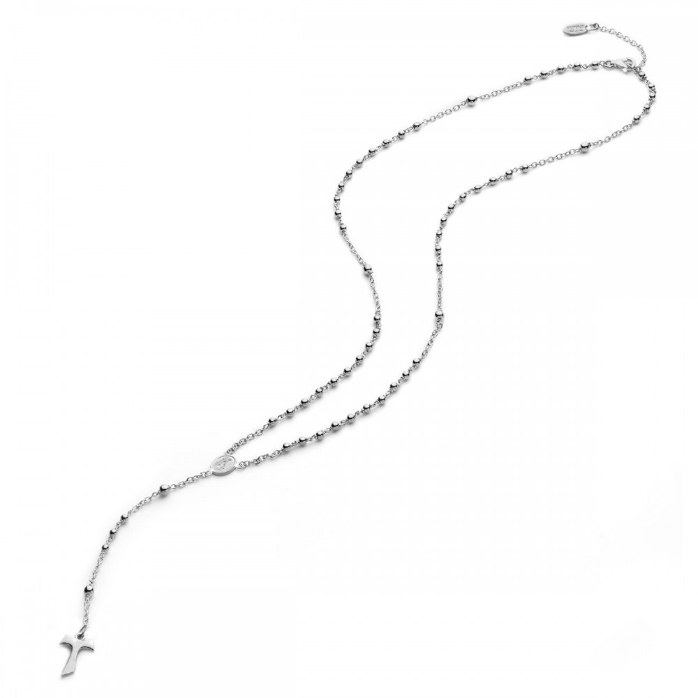 1000x1000 Sterling Silver Rosary Necklace