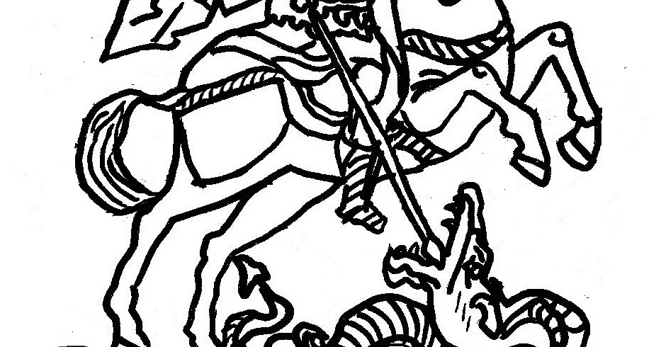 933x490 orthodox christian education st george skit coloring page
