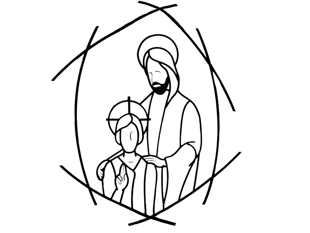 St Joseph Drawing Free download on ClipArtMag