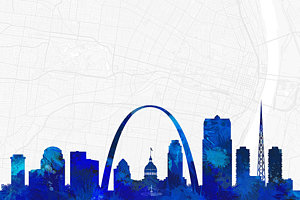 300x200 Saint Louis Silhouette Royalty Free And Rights Managed Images For Sale