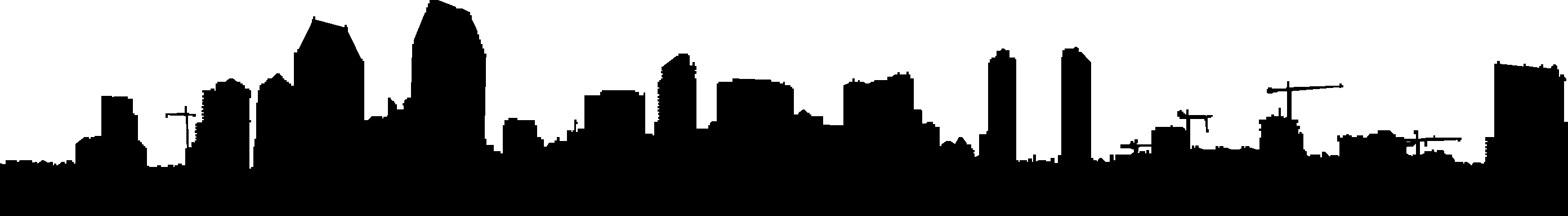 2785x383 St Louis Skyline Drawing Black And White