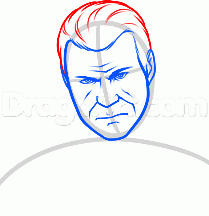 679x699 How To Draw Michael From Gta Michael De Santa, Step