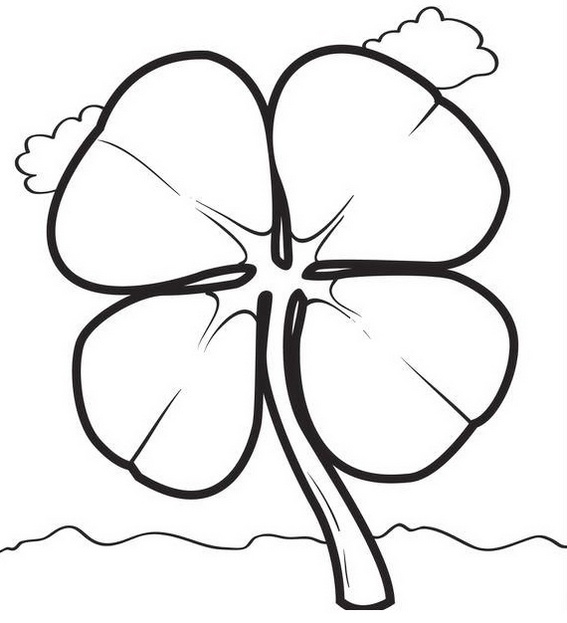 567x623 Shamrock Coloring Pages Associated With St Patrick's Day