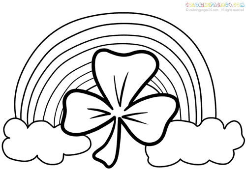 500x352 Drawn Rainbow St Patricks Day