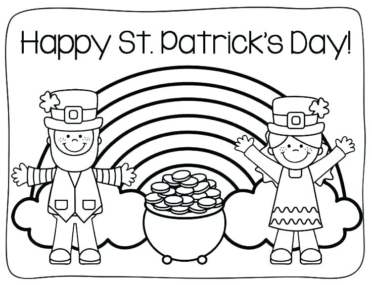 736x565 San Patrick Coloring Pages St Coloring Pages St S Day Drawings