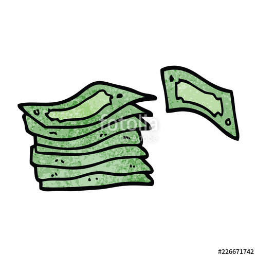 500x500 Cartoon Doodle Stack Of Money Stock Image And Royalty Free Vector