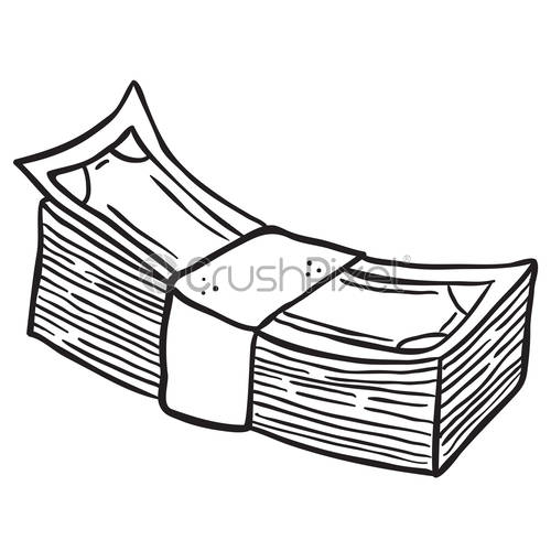 Stack Of Money Drawing | Free download on ClipArtMag