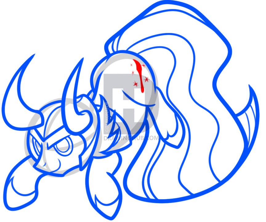 864x720 How To Draw Loki Pony, Step