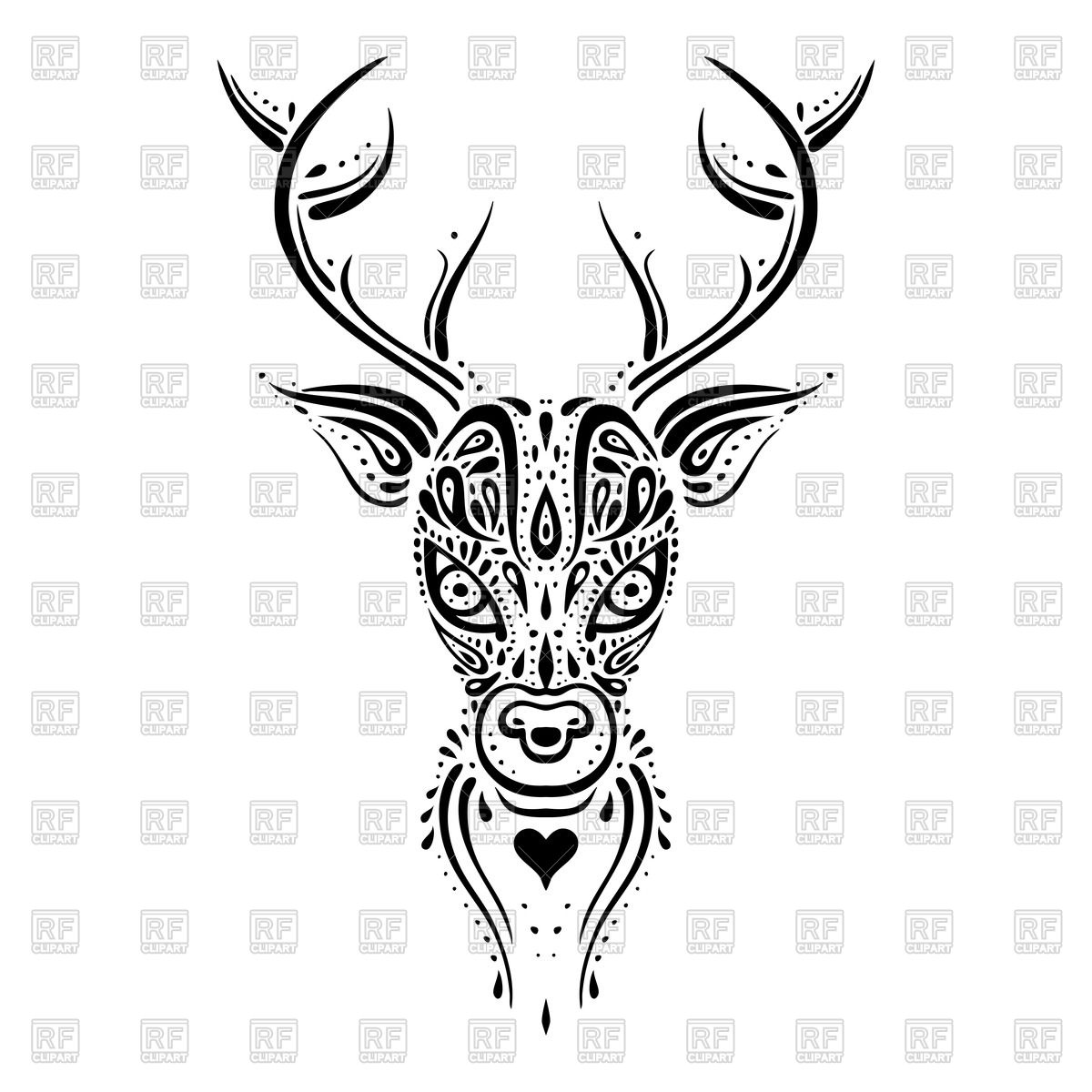 1200x1200 Deer Head