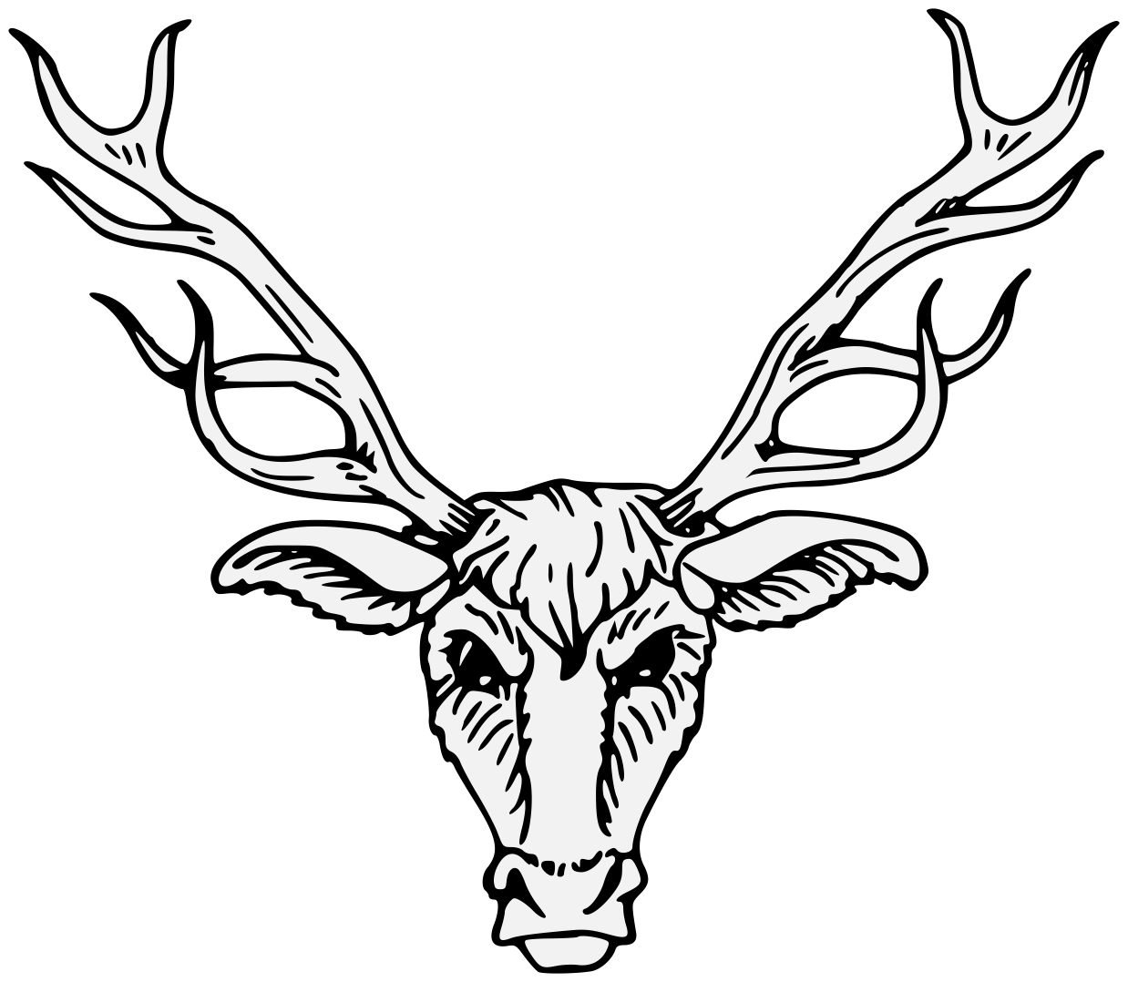 1238x1078 Collection Of Free Stag Drawing Download On Ui Ex