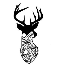 340x270 Stag Clip Art Images Etsy