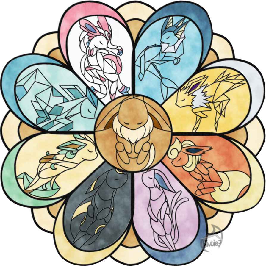 894x894 Eeveelutions Drawing Old Transparent Png Clipart Free Download