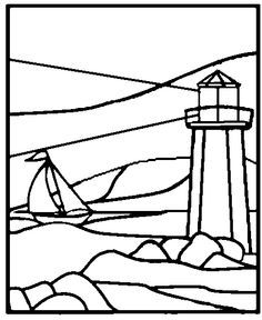 236x288 Lighthouse Drawings And Paintings Body Fonts Stained Glass