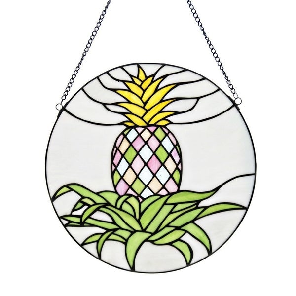 600x600 Shop River Of Goods Blooming Pineapple Stained Glass Inch H
