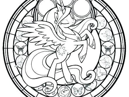 440x330 Stained Glass Coloring Pages For Adults