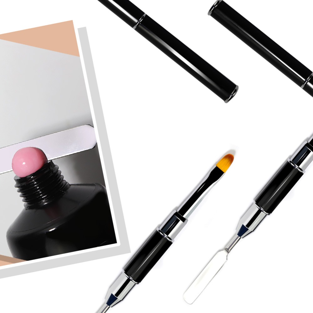 1000x1000 Coscelia Double Head Uv Poly Gel Nail Brush Acrylic Stainless