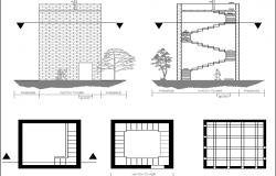 250x160 Landscape View Of House With Elevation And Plan View Dwg