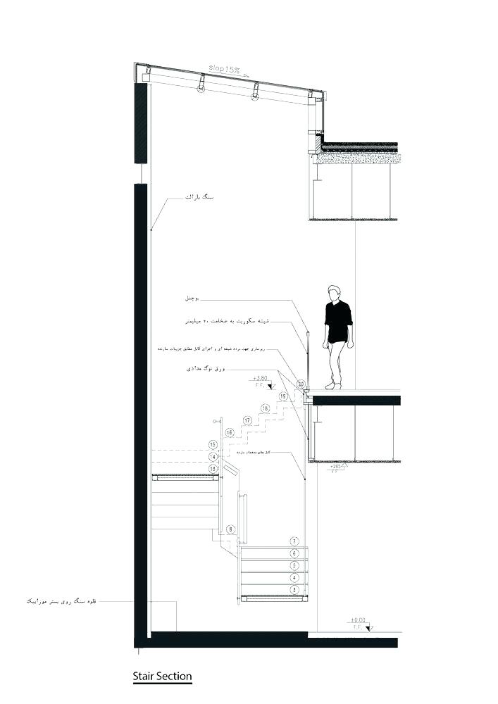 707x1000 u shaped stair section cable railing on interior staircase