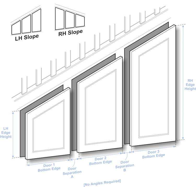 750x719 Doors To Size Angled Door Guide