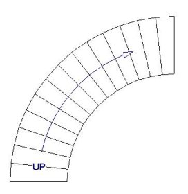 272x280 drawing curved walls next to and under curved stairs