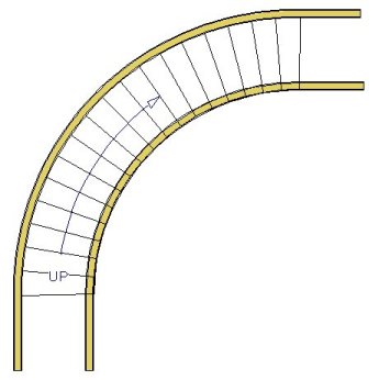 345x346 drawing curved walls next to and under curved stairs