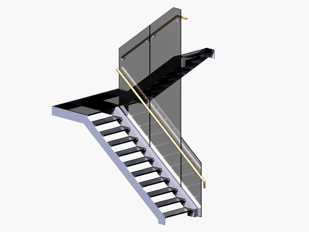 1024x768 Glass Stairs Drawing Of Stainless Steel And Glass Sta